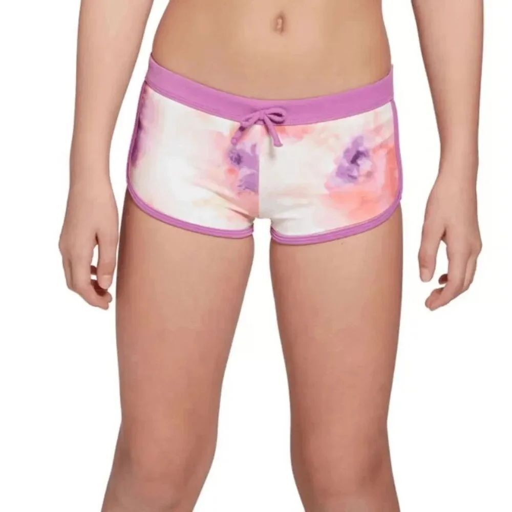 DSG | Girls Inky Overdye Warm Purple and Pink Swim Shorts S (6-8)